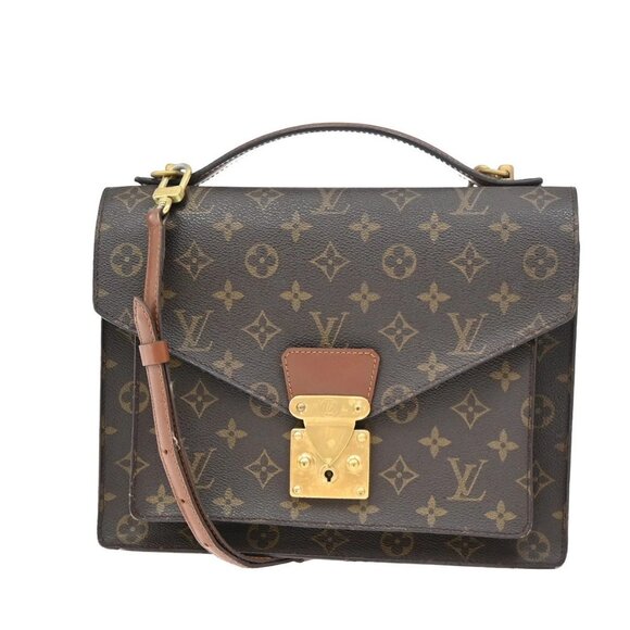 Louis Vuitton Handbags - LOUIS VUITTON Monceau 28 2Way Shoulder Hand Bag Monogram Leather M51185 76KB100